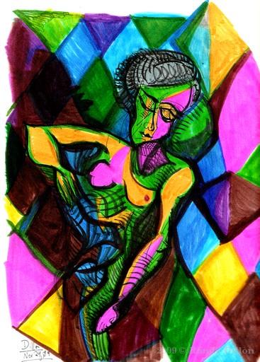 Woman Sitting in Langscape I Woman Sitting in Langscape I