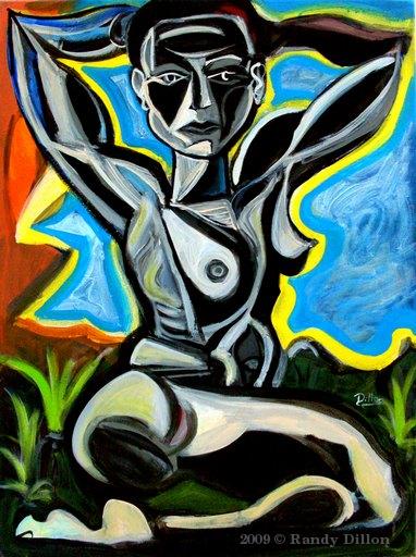 Woman with Raised Arms