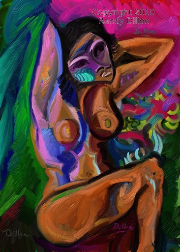 Woman Sitting and Streching in November Woman Sitting and Streching in November - Fine Art Print