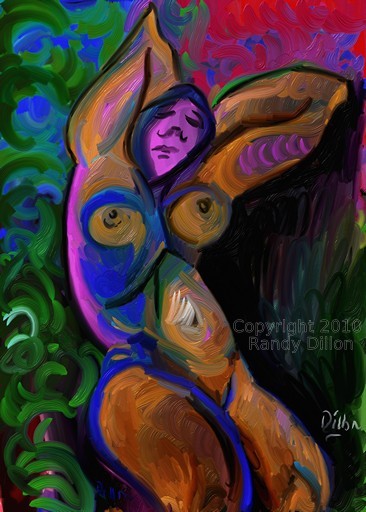 Woman Streching in November Woman Streching in November - Fine Art Print