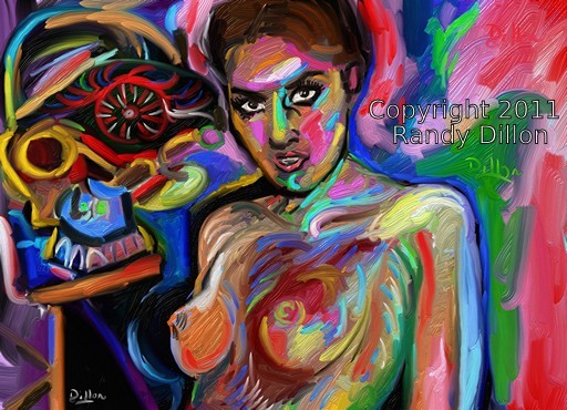 Attractive Woman in January with Fearless Expression II Fine Art Print - Attractive Woman in January with Fearless Expression II