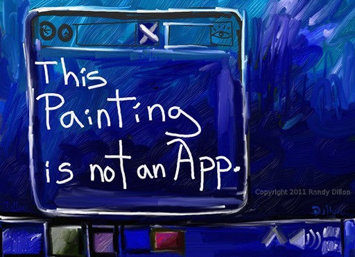 Fine Art Print - This painting is not an App